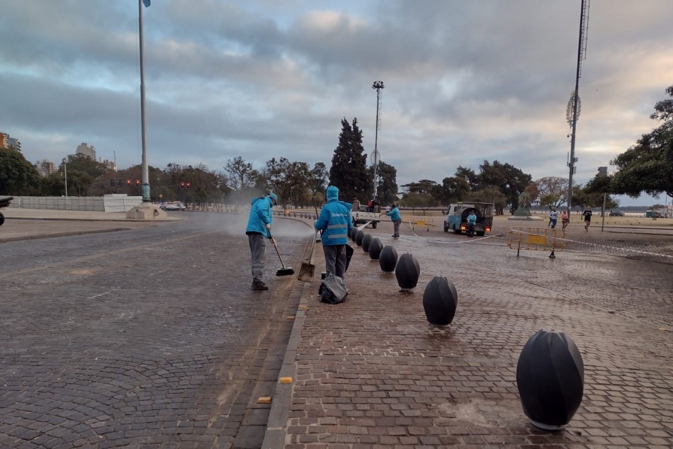 505789 | Operativo de limpieza tras los festejos por la obtención de la Copa América 2024 - Municipalidad de Rosario