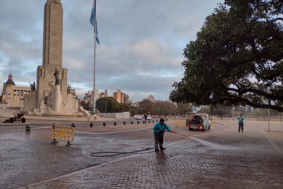 505791 | Operativo de limpieza tras los festejos por la obtención de la Copa América 2024 - Municipalidad de Rosario
