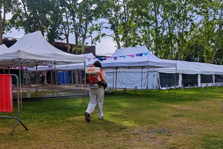 536958 | El municipio refuerza la fumigación en el predio de Colectividades  - Secretaría de Ambiente y Espacio Público