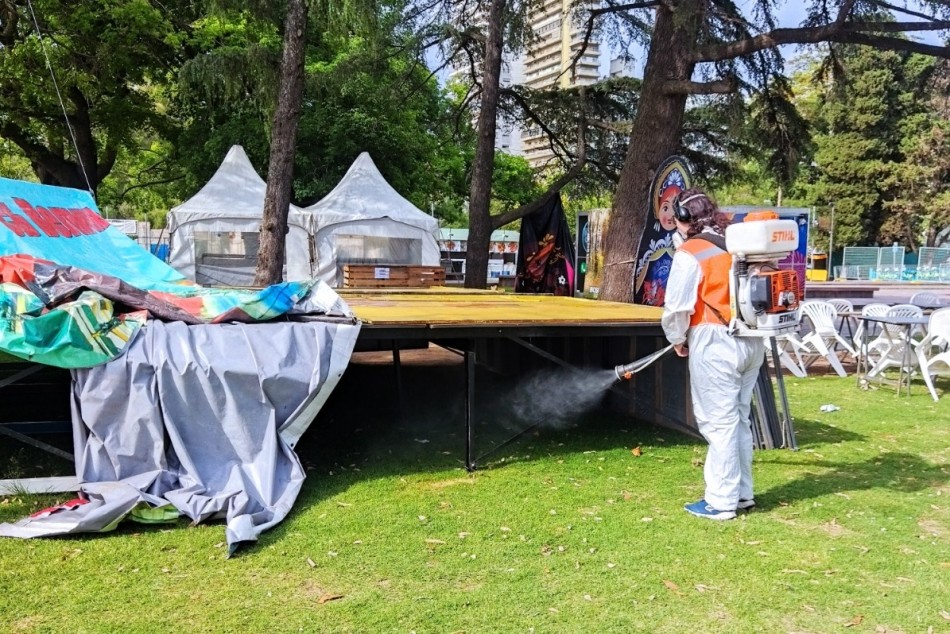 536955 | El municipio refuerza la fumigación en el predio de Colectividades  - Secretaría de Ambiente y Espacio Público