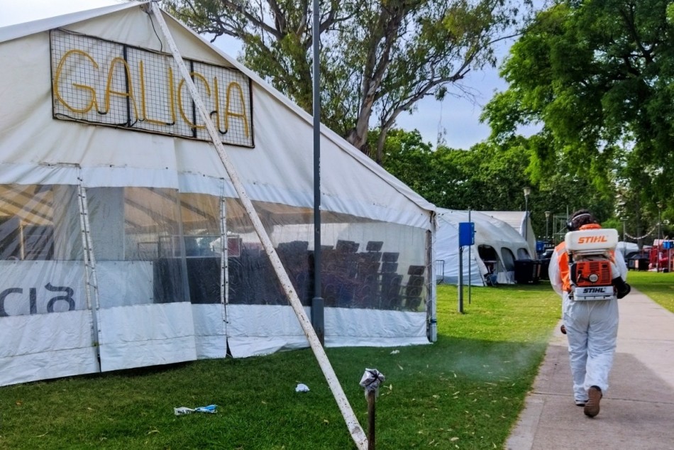 536954 | El municipio refuerza la fumigación en el predio de Colectividades  - Secretaría de Ambiente y Espacio Público