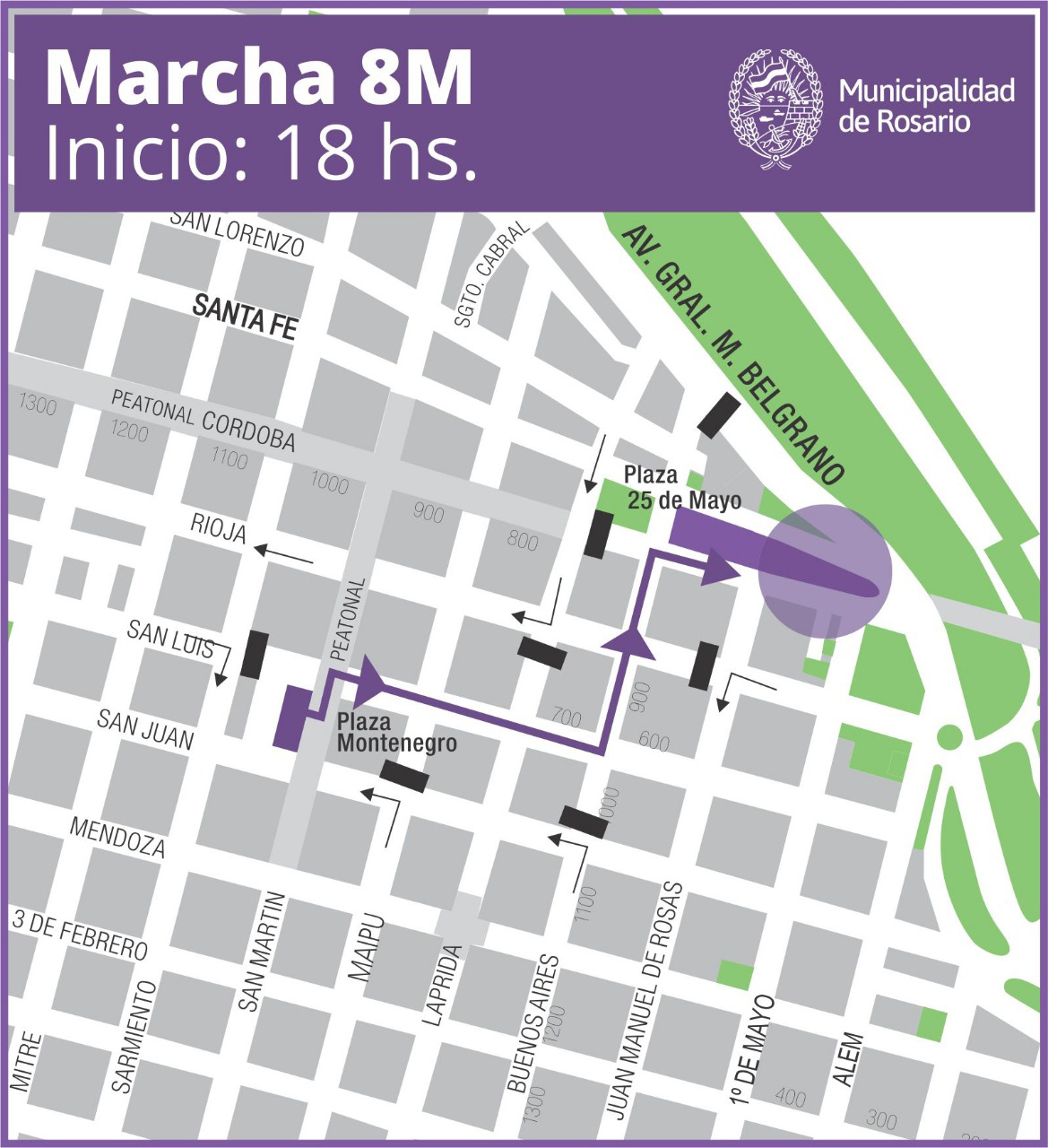 mapa marcha