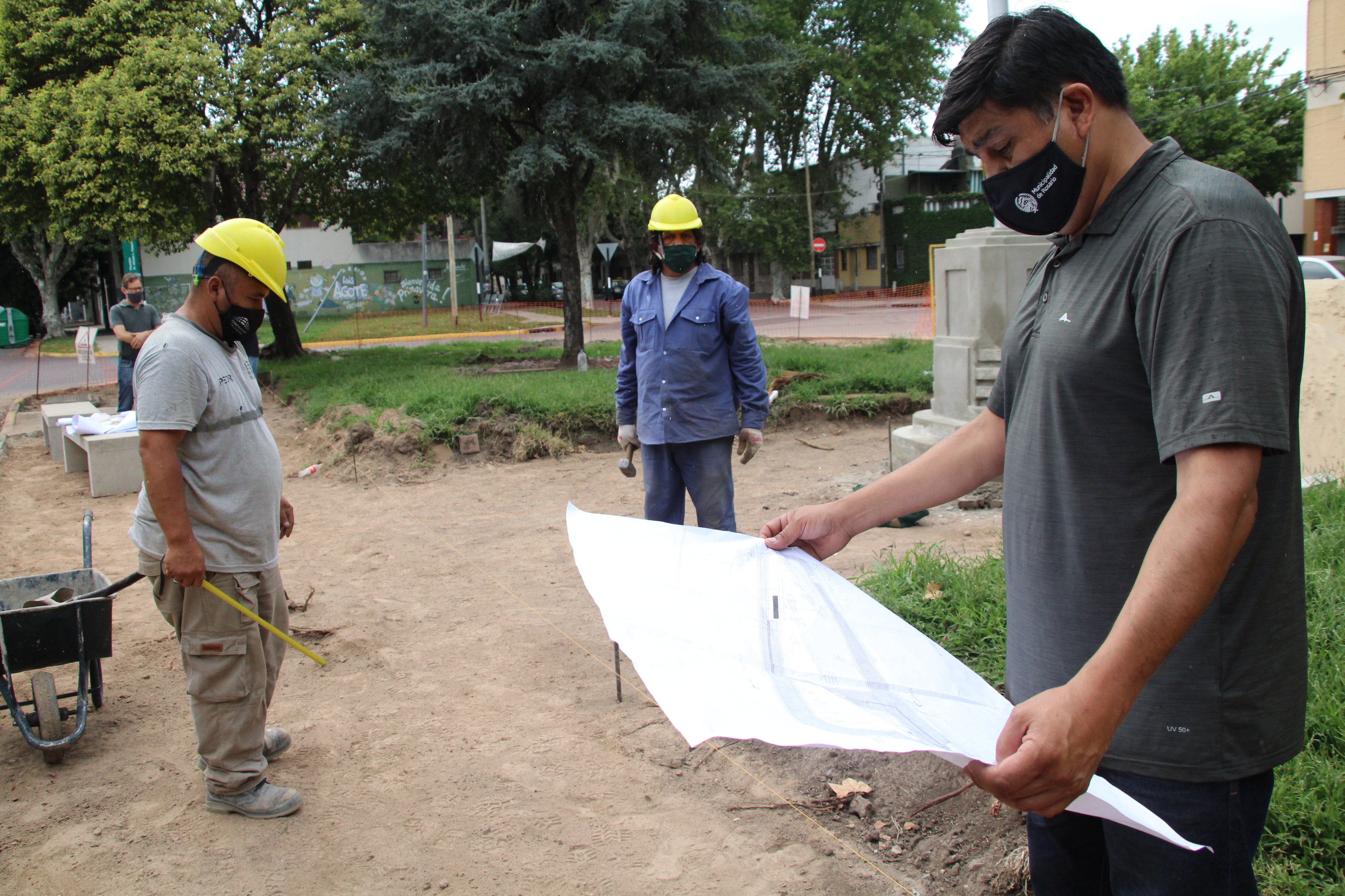 plaza en remodelación